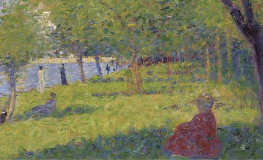 Femmes assises (Etude pour Un dimanche apres-midi aA  l'Ile de la Grande Jatte)