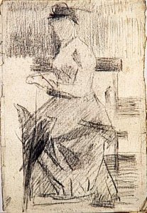 Woman Seated by an Easel